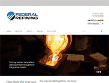 Tablet Screenshot of federalrefining.com